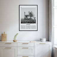 Isfahan Travel B&W Poster
