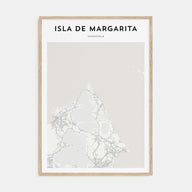 Isla de Margarita Map Portrait Poster