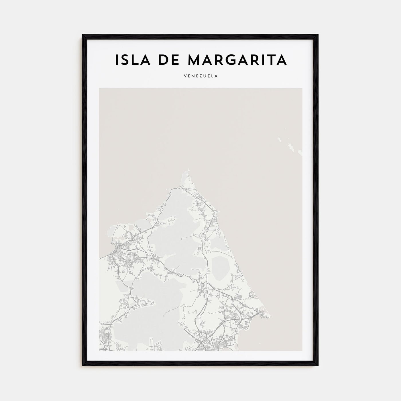 Isla de Margarita Map Portrait Poster