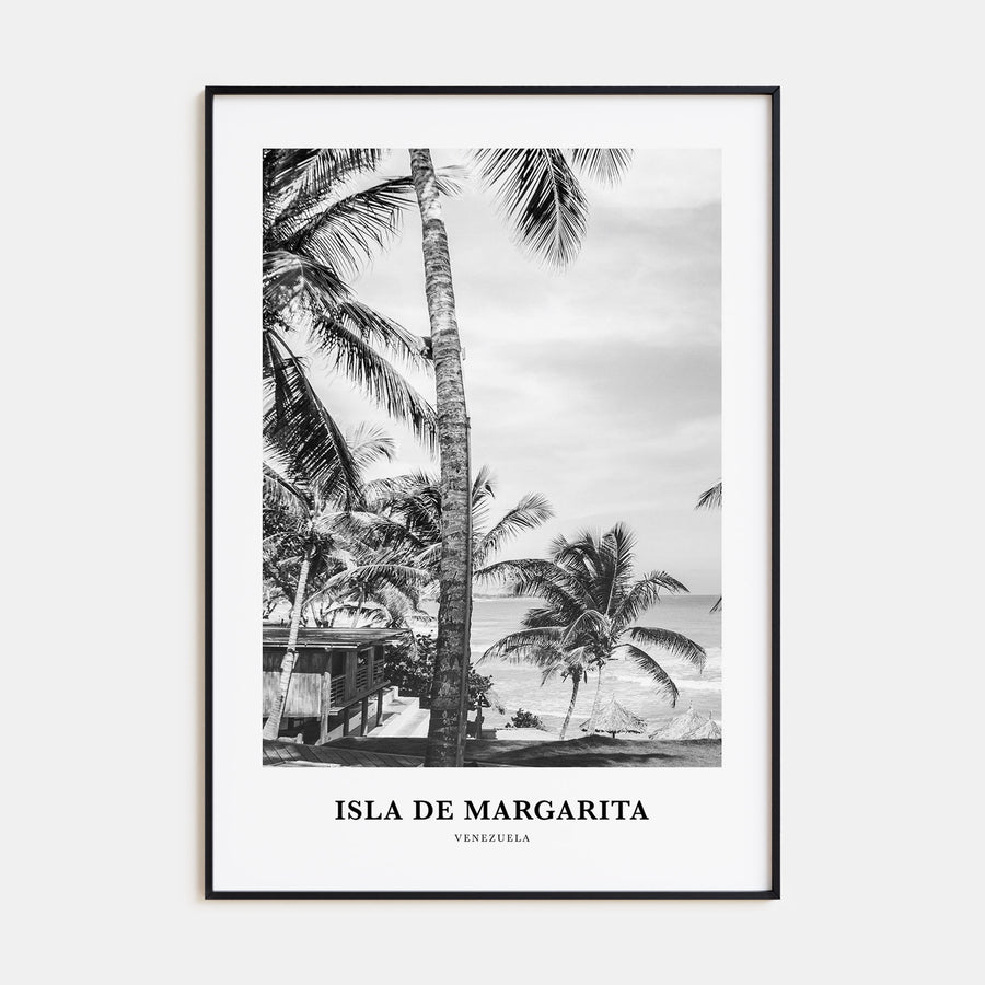 Isla de Margarita Portrait B&W Poster