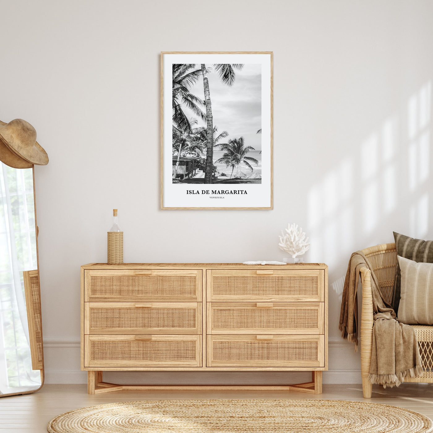 Isla de Margarita Portrait B&W Poster