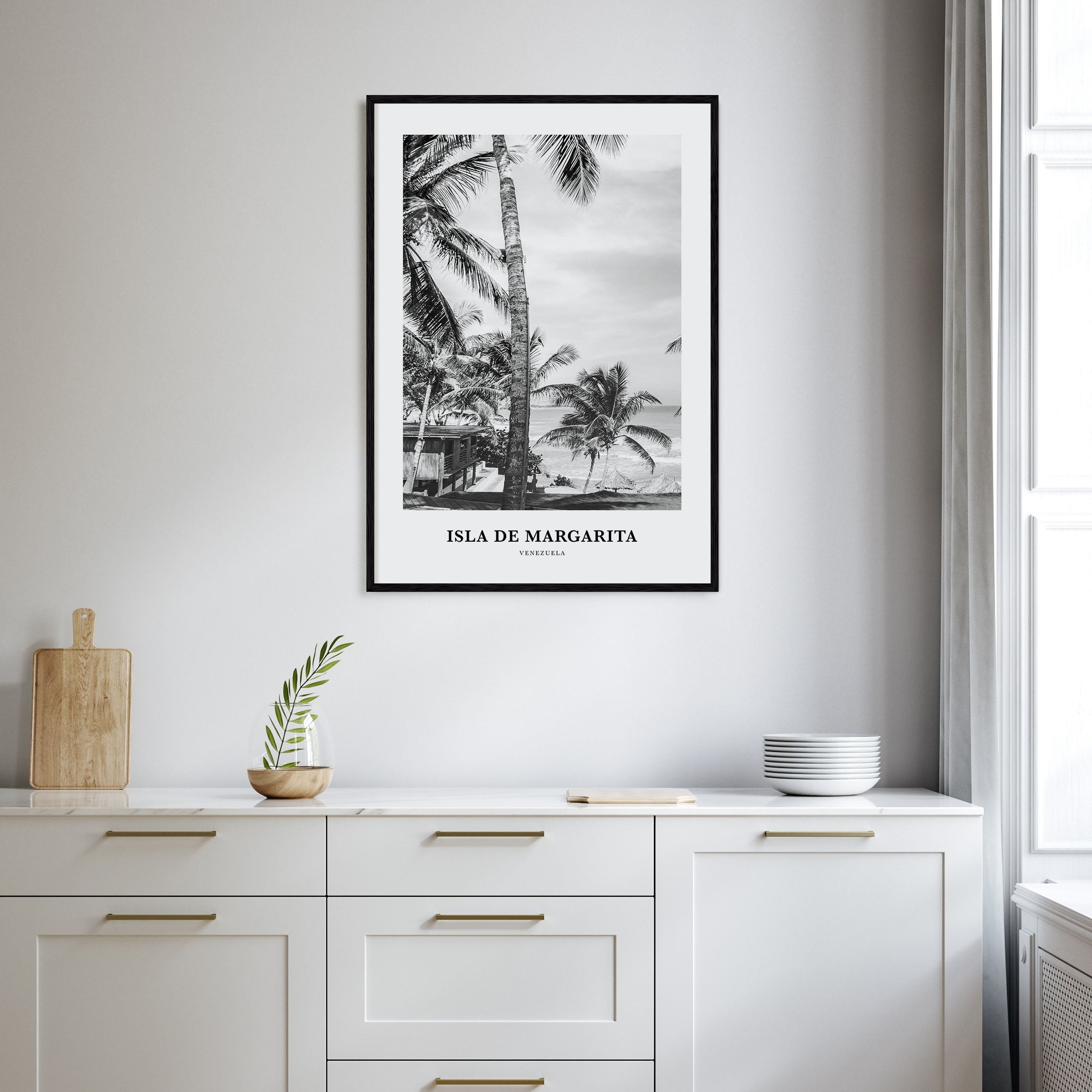 Isla de Margarita Portrait B&W Poster