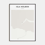 Isla Holbox Map Portrait Poster
