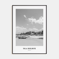 Isla Holbox Portrait B&W Poster