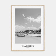 Isla Holbox Portrait B&W Poster