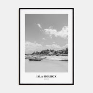 Isla Holbox Portrait B&W Poster