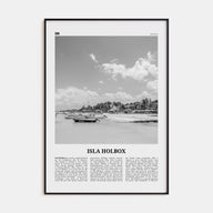 Isla Holbox Travel B&W Poster
