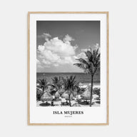 Isla Mujeres Portrait B&W Poster