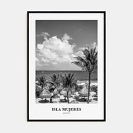 Isla Mujeres Portrait B&W Poster