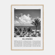 Isla Mujeres Travel B&W Poster