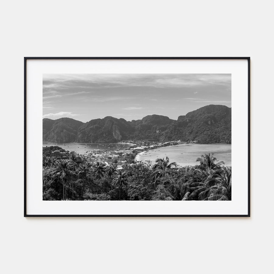 Isla Vista Landscape B&W Poster