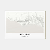 Isla Vista Map Landscape Poster