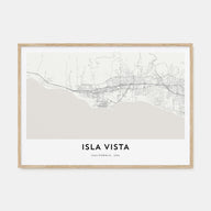 Isla Vista Map Landscape Poster