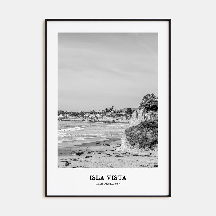 Isla Vista Portrait B&W Poster