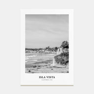 Isla Vista Portrait B&W Poster
