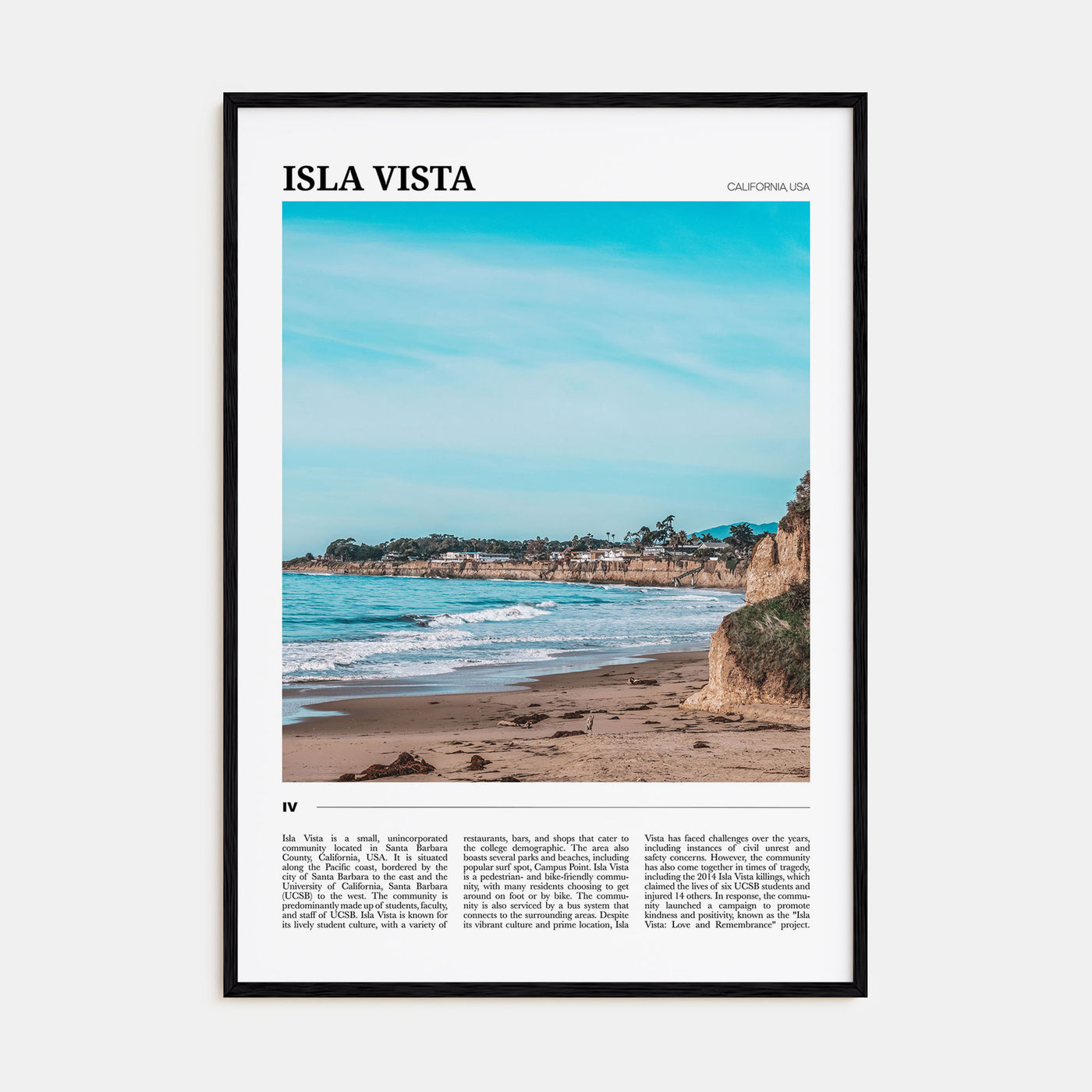 Isla Vista Travel Color Poster