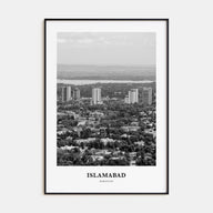 Islamabad Portrait B&W Poster