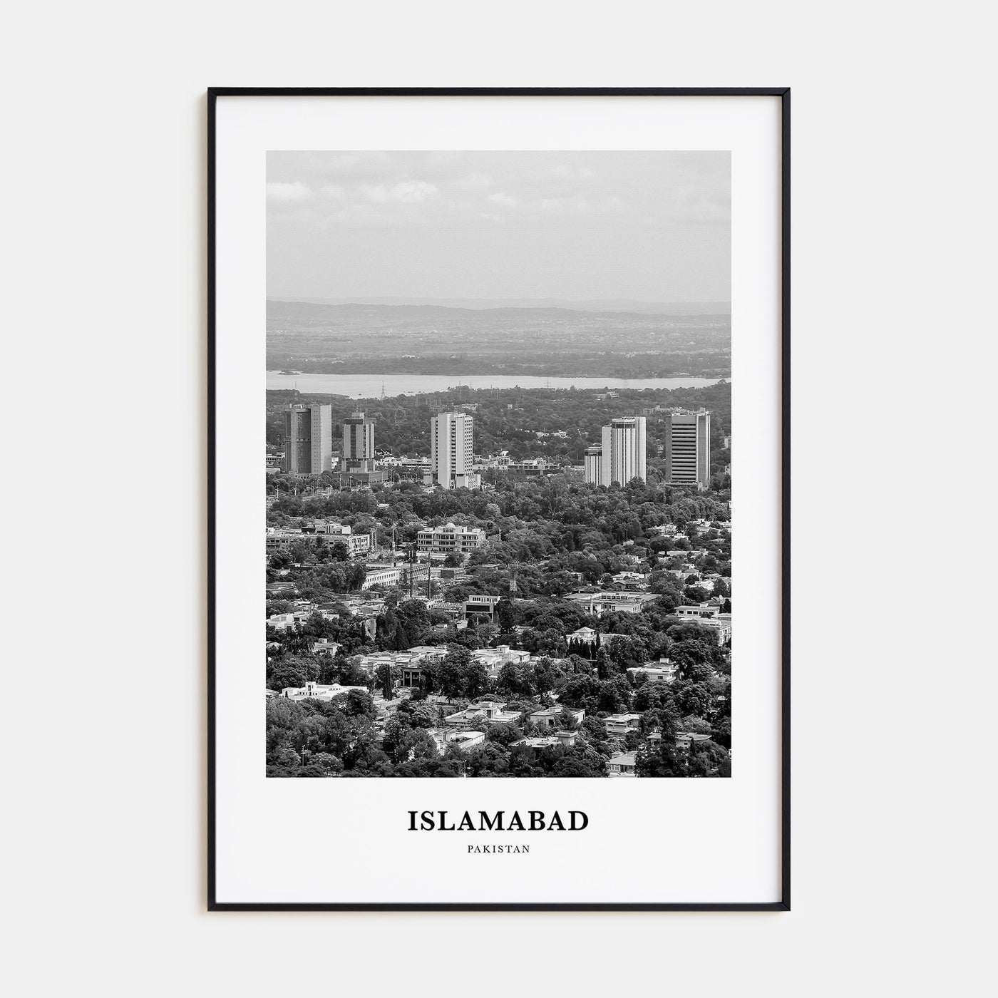 Islamabad Portrait B&W Poster