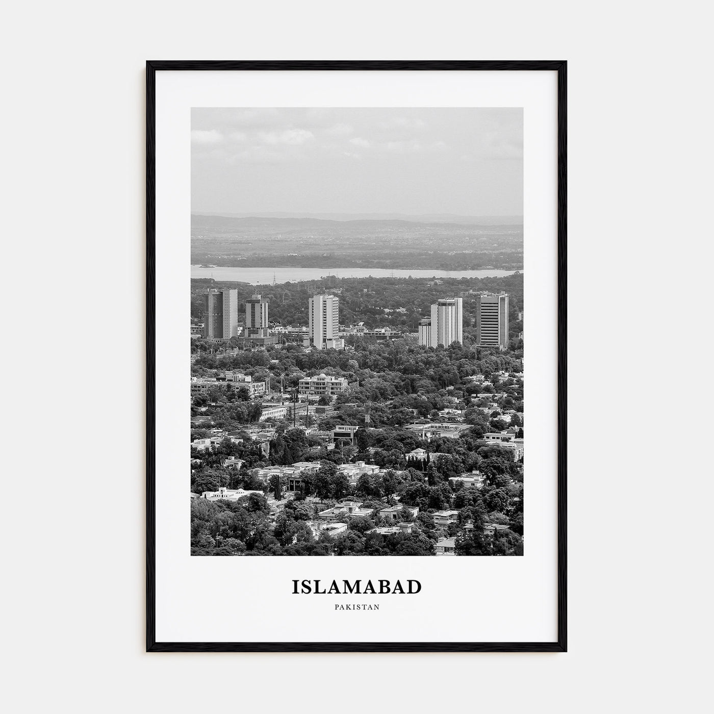 Islamabad Portrait B&W Poster