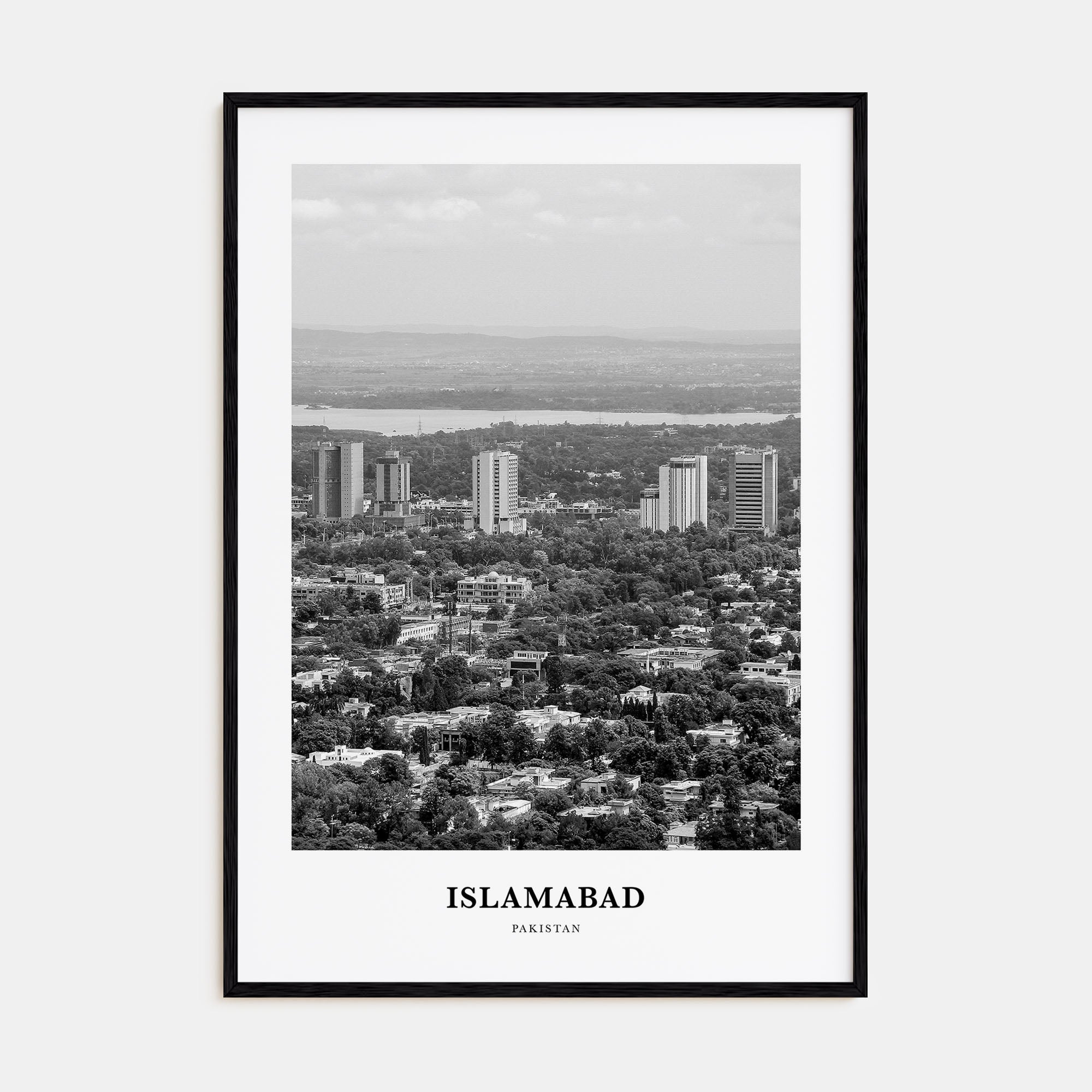 Islamabad Portrait B&W Poster