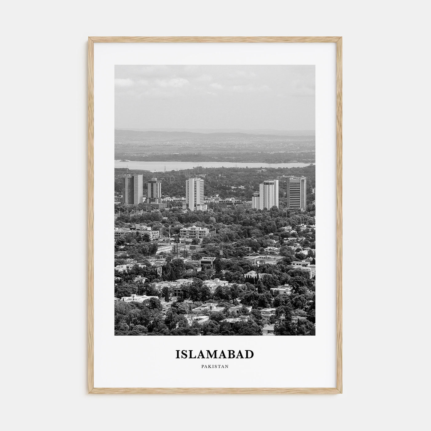 Islamabad Portrait B&W Poster
