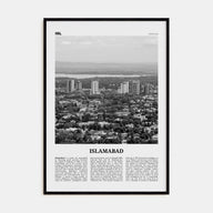 Islamabad Travel B&W Poster
