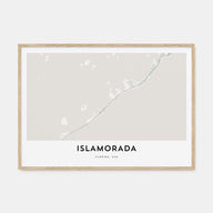 Islamorada Map Landscape Poster