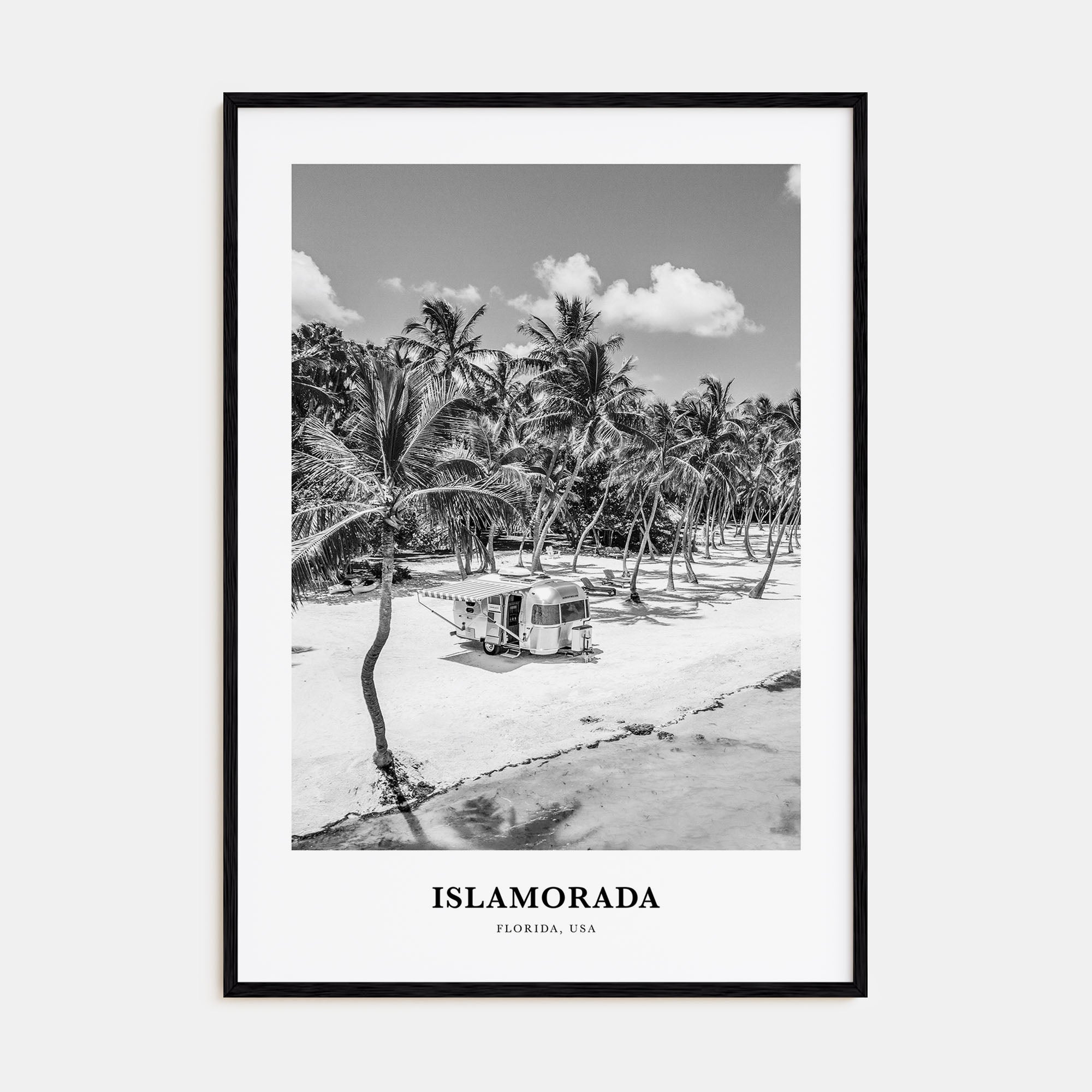 Islamorada Portrait B&W Poster