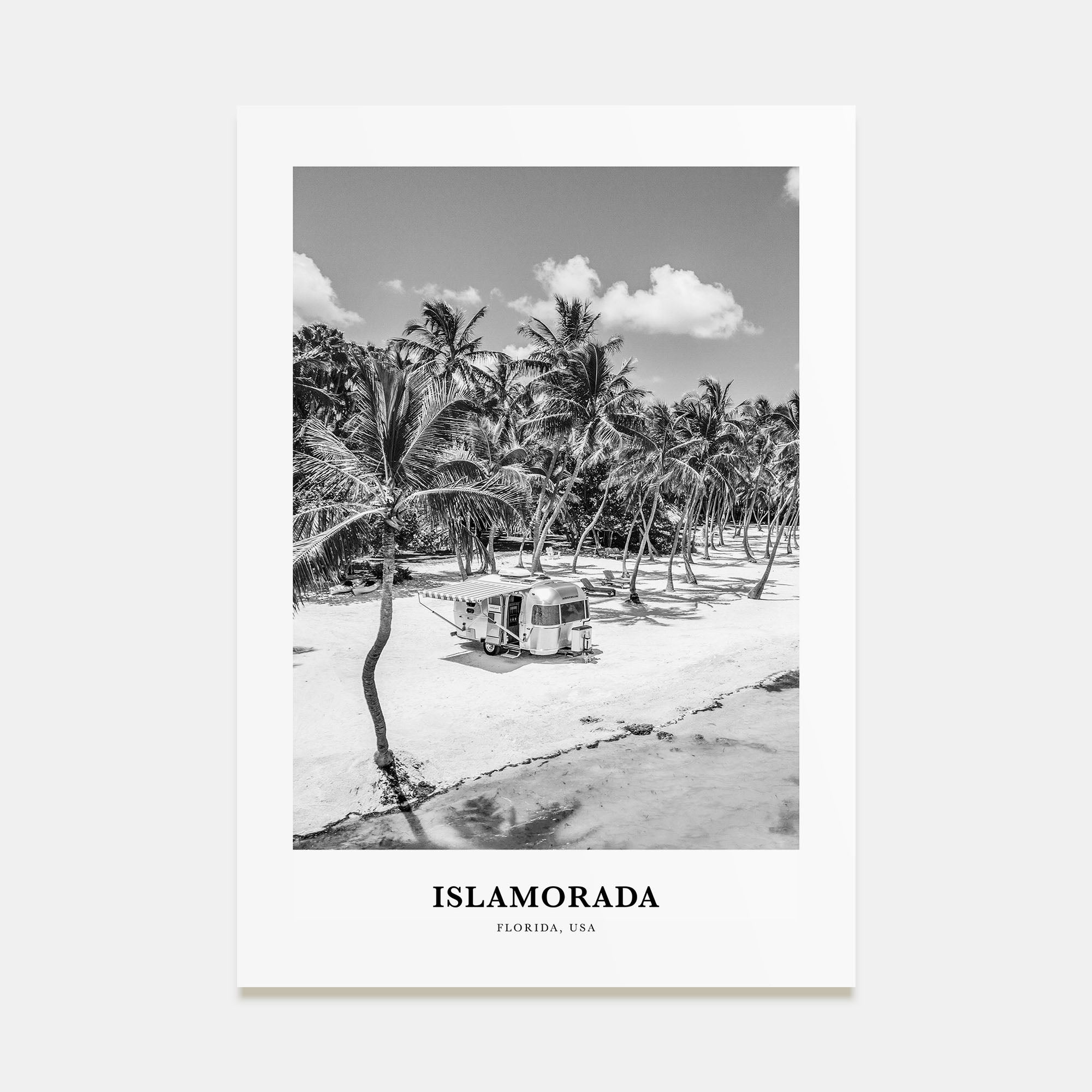 Islamorada Portrait B&W Poster
