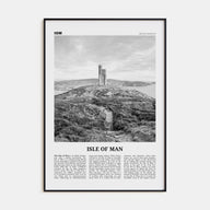 Isle of Man Travel B&W Poster
