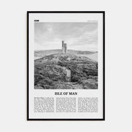 Isle of Man Travel B&W Poster