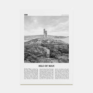Isle of Man Travel B&W Poster