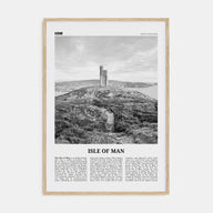 Isle of Man Travel B&W Poster