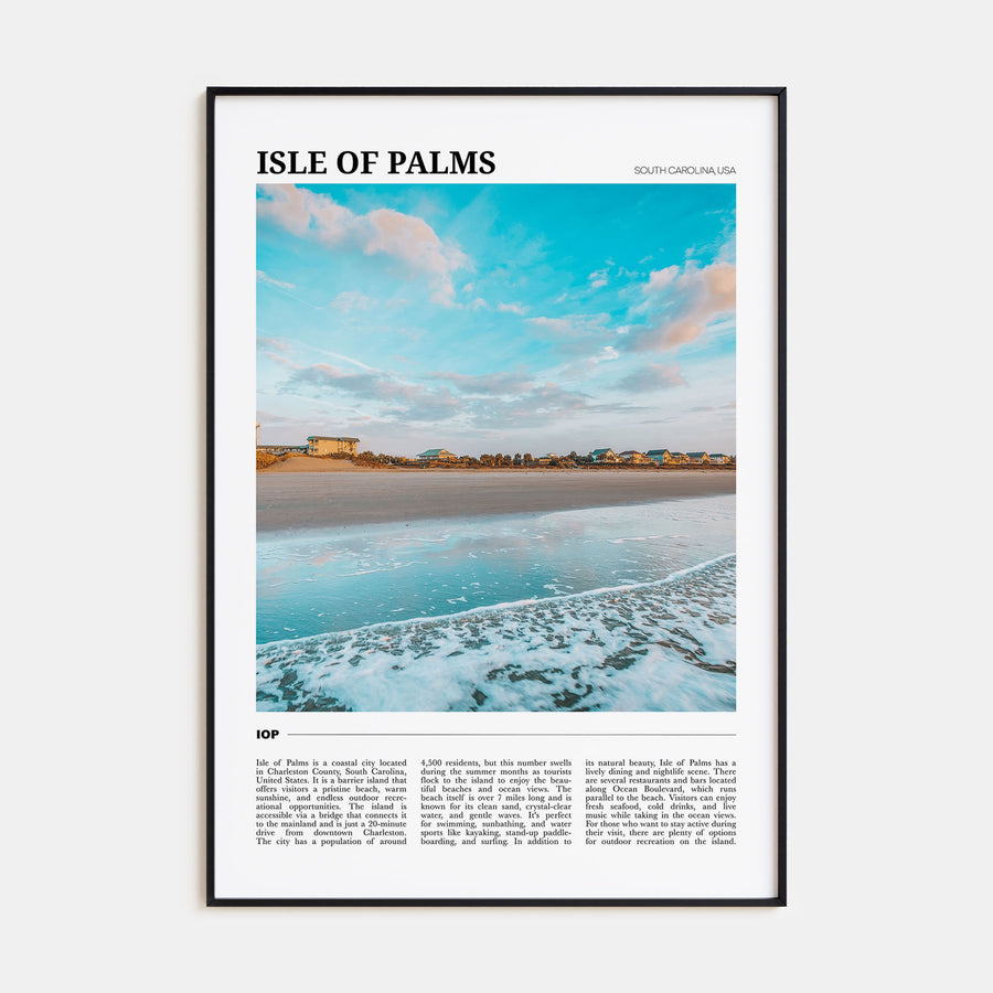 Isle of Palms Travel Color Poster