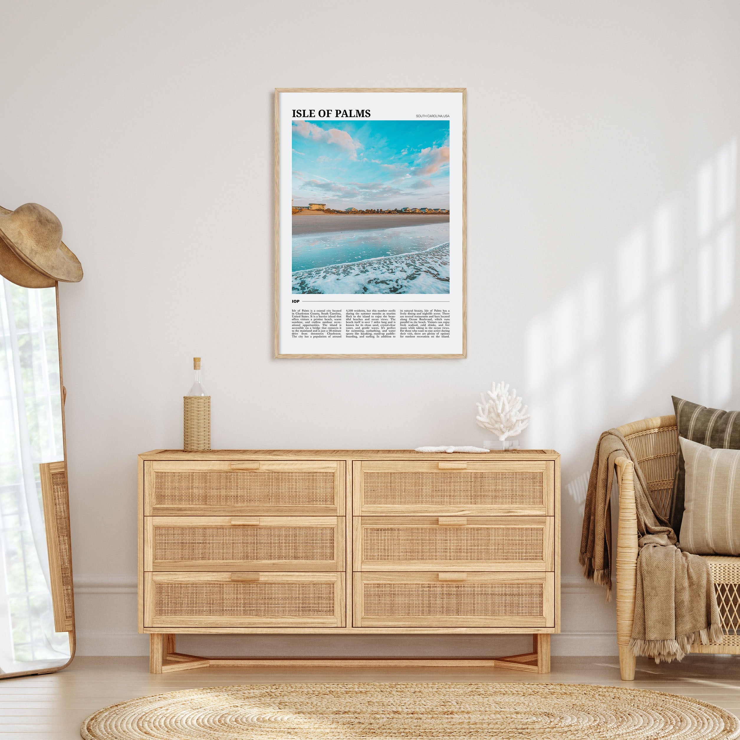 Isle of Palms Travel Color Poster