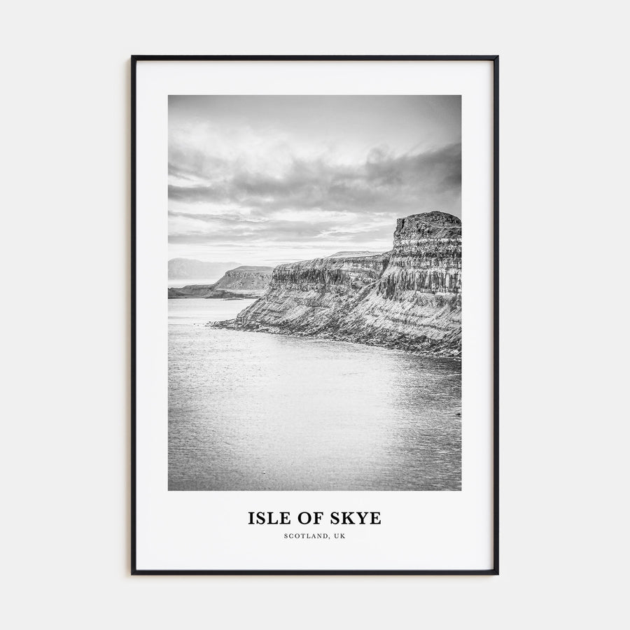 Isle of Skye Portrait B&W Poster