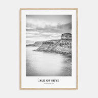 Isle of Skye Portrait B&W Poster