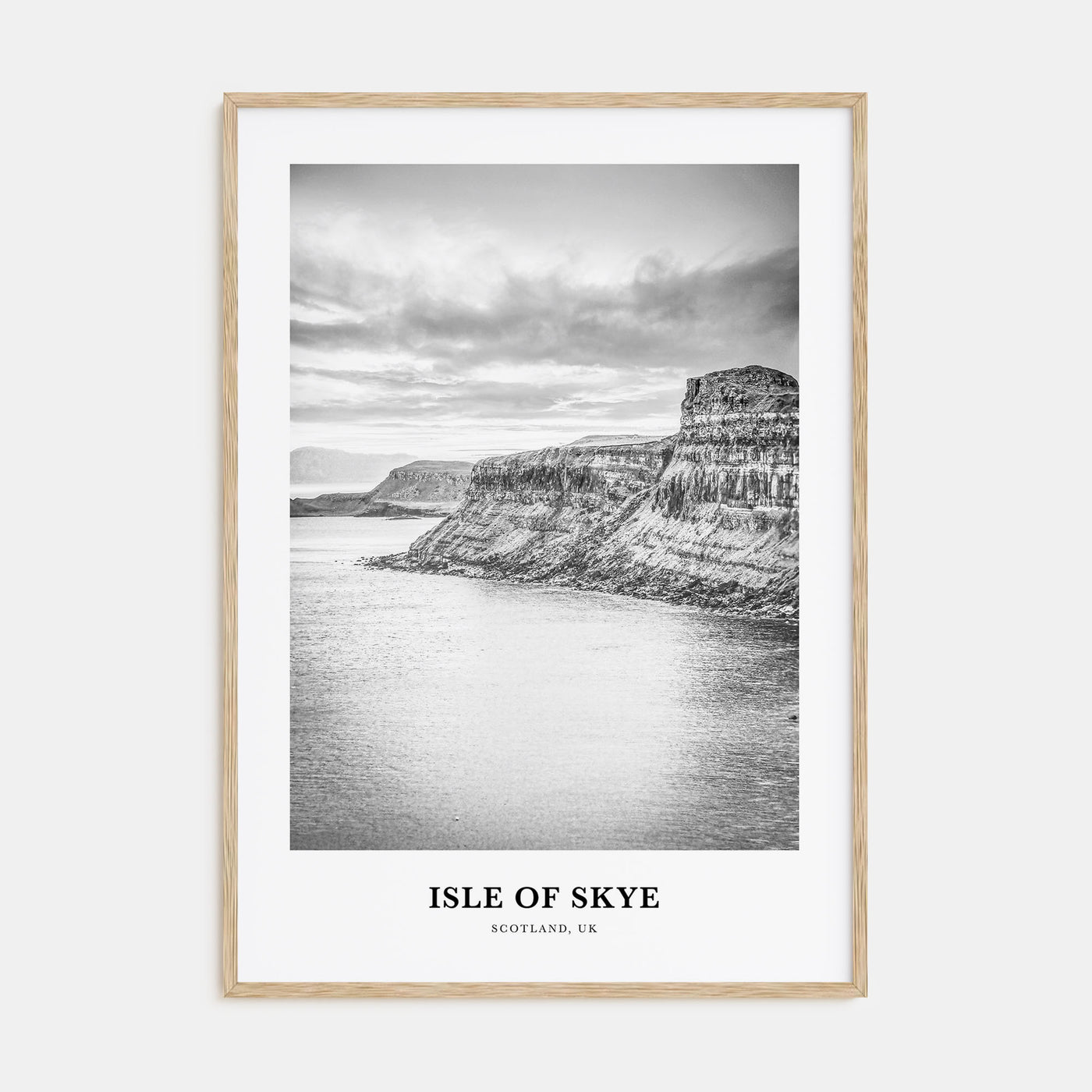 Isle of Skye Portrait B&W Poster