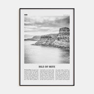 Isle of Skye Travel B&W Poster