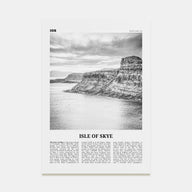 Isle of Skye Travel B&W Poster