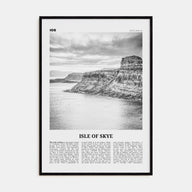 Isle of Skye Travel B&W Poster