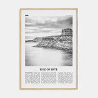Isle of Skye Travel B&W Poster