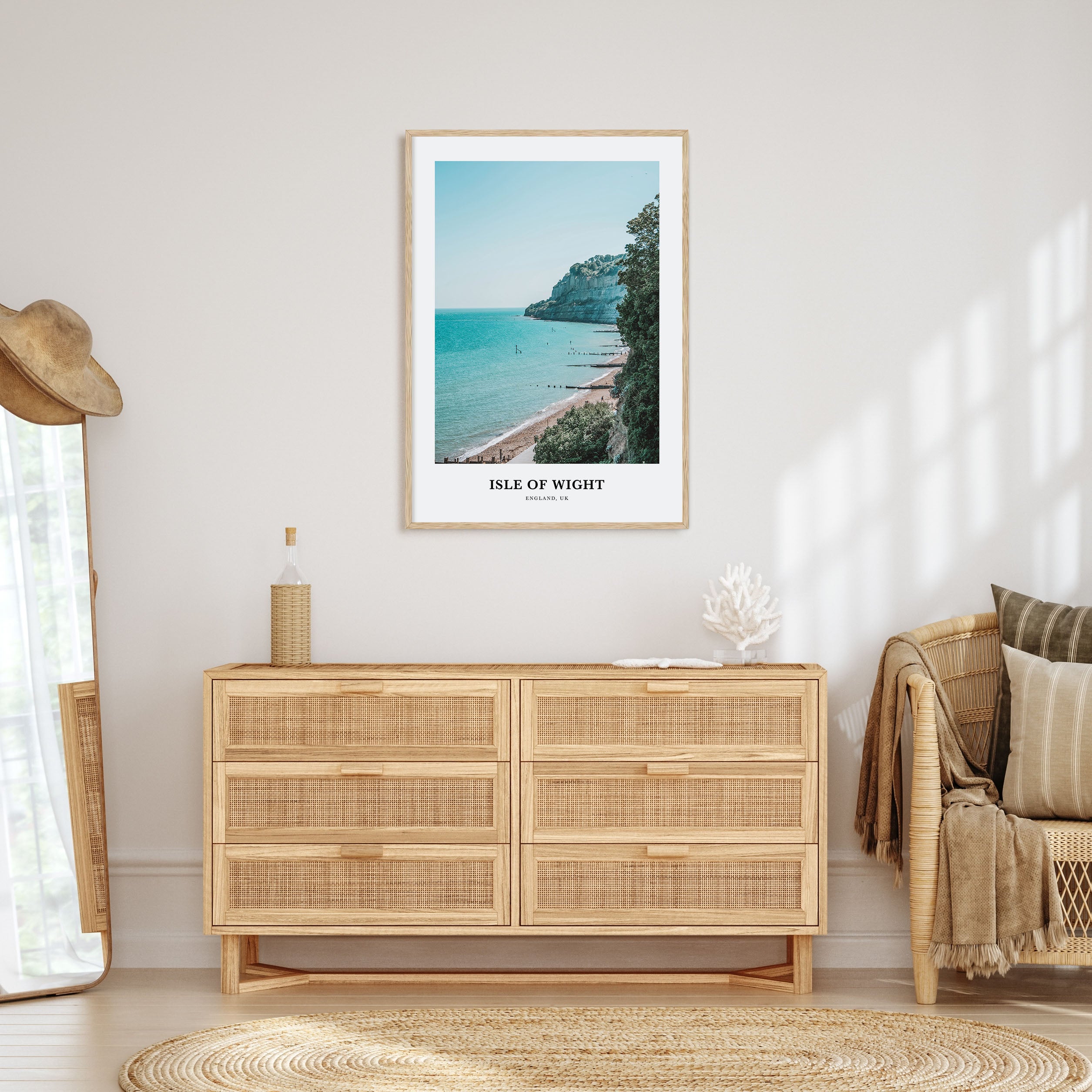 Isle of Wight Portrait Color Poster