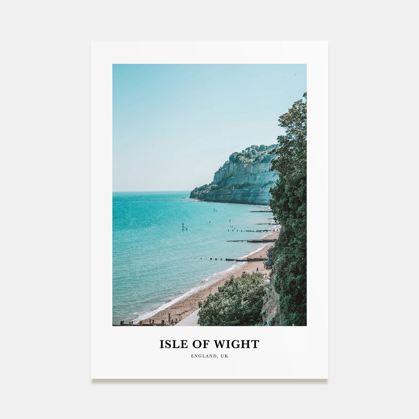 Isle of Wight Portrait Color Poster