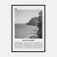 Isle of Wight Travel B&W Poster