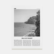 Isle of Wight Travel B&W Poster