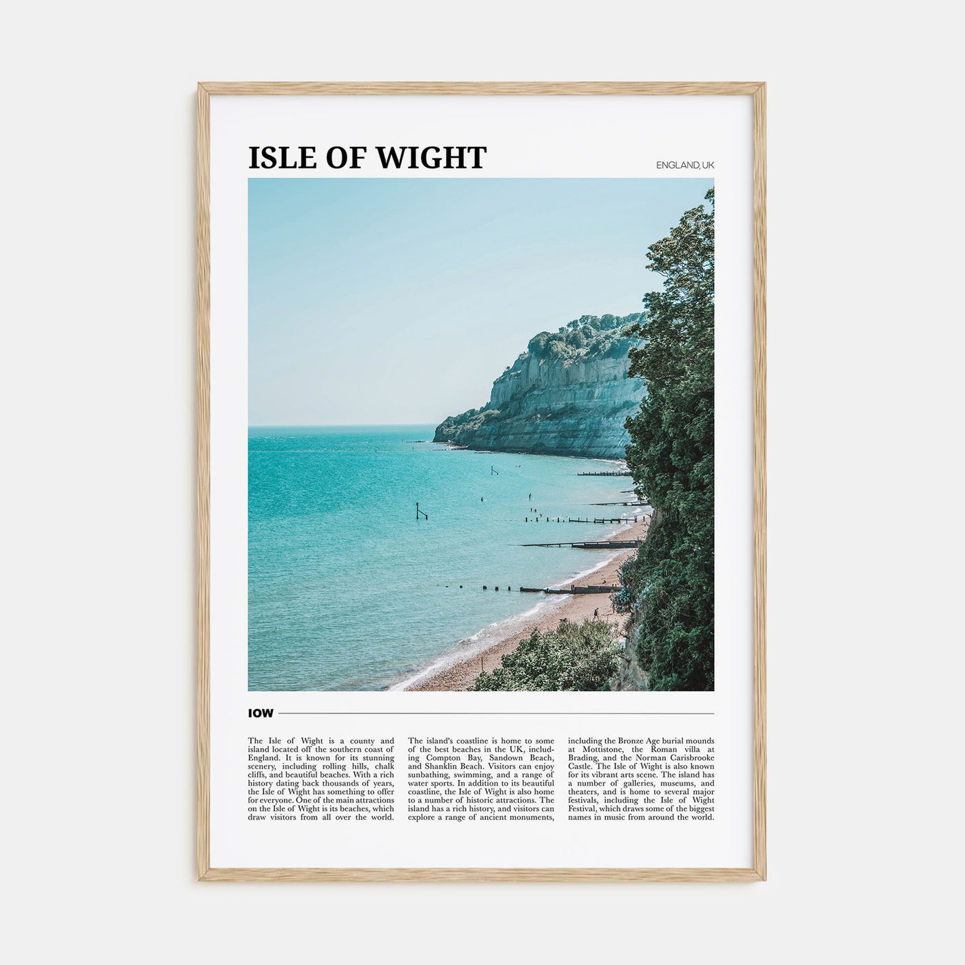 Isle of Wight Travel Color Poster