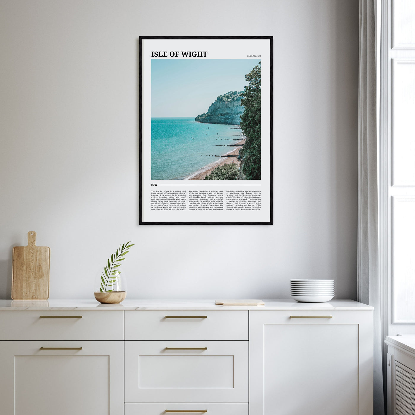 Isle of Wight Travel Color Poster
