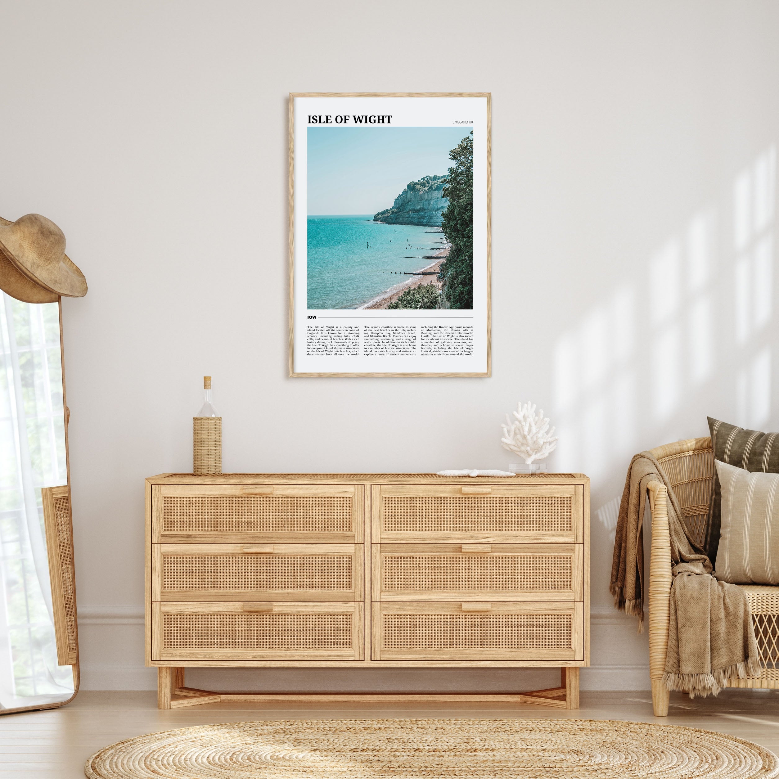 Isle of Wight Travel Color Poster