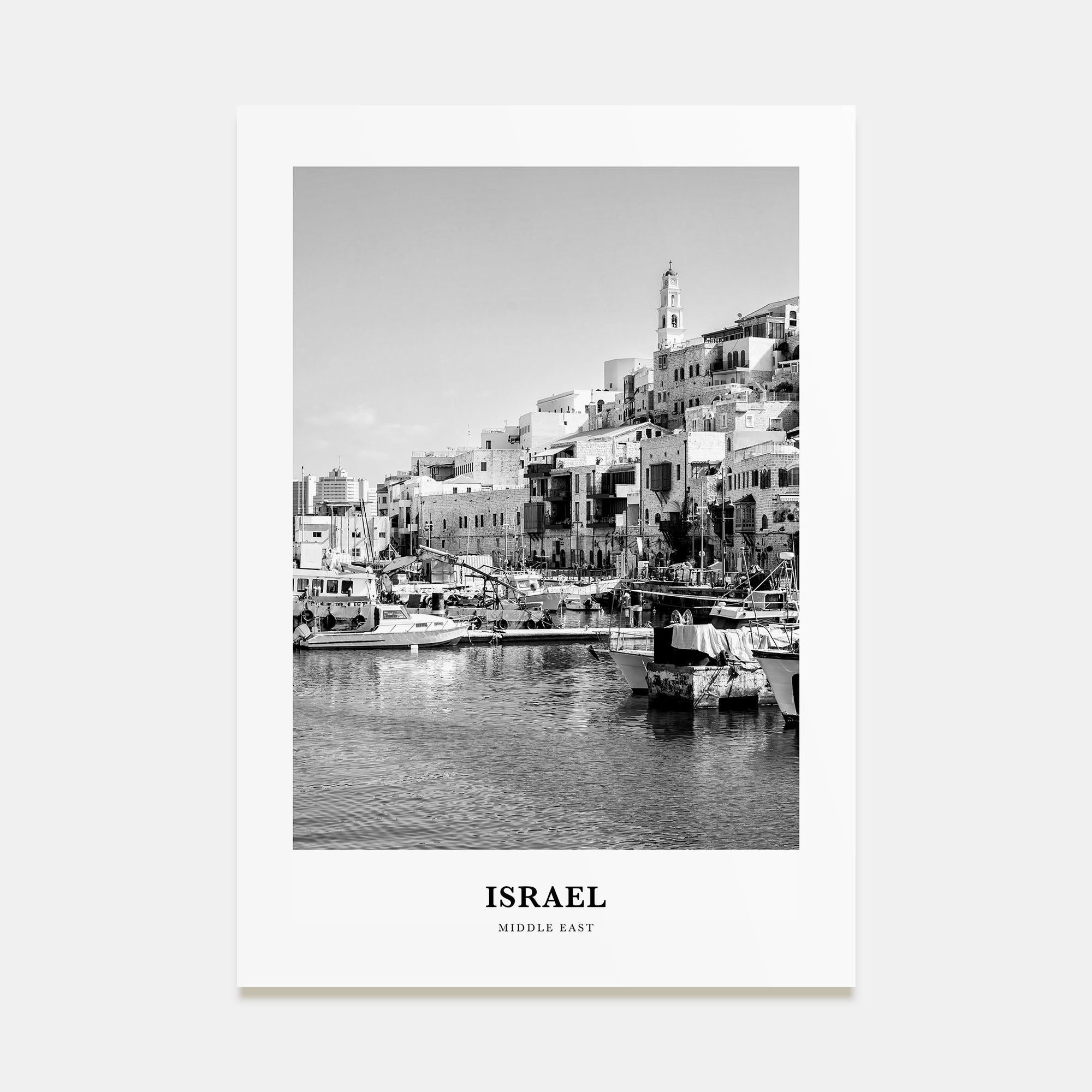 Israel Portrait B&W Poster